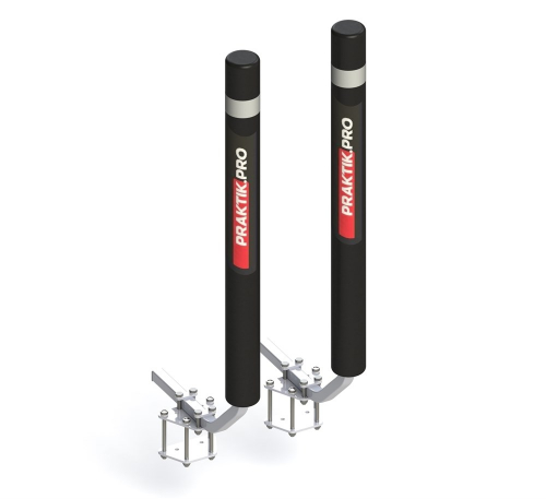 Направляющие ворота на прицеп с новыми кронштейнами  PRAKTIK.PRO