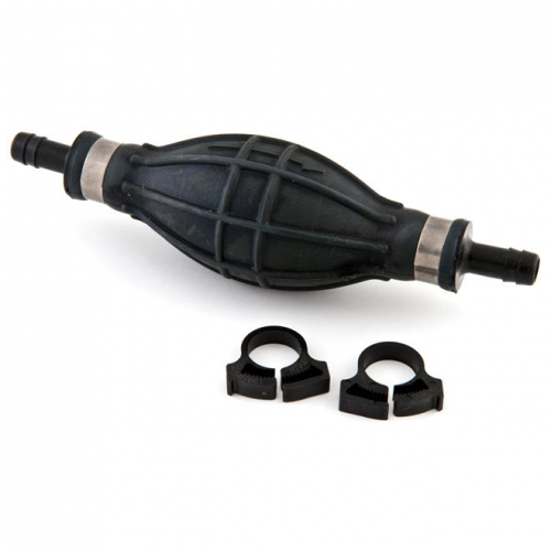 Груша топливопровода QUICKSILVER, с хомутами для шлангов Ø8/9.5мм