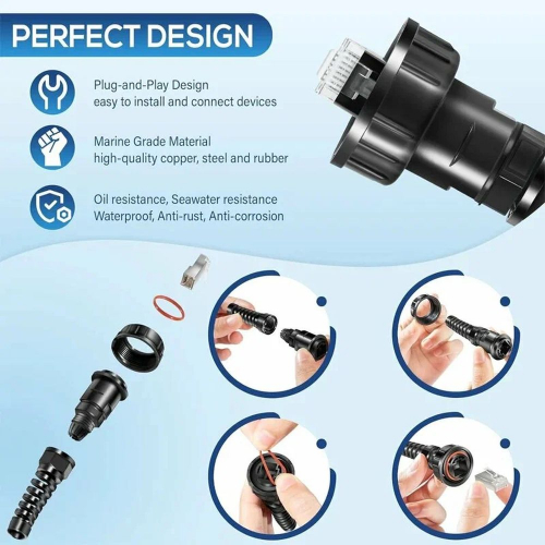 Разъемы морского сетевого кабеля RJ45 Garmin 2 шт