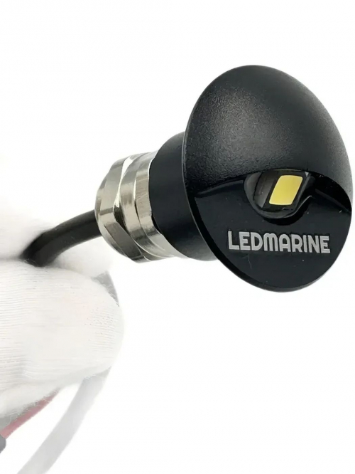 Точечный светодиодный светильник LEDMARINE Punto LED, IP67, алюминий, корпус черный
