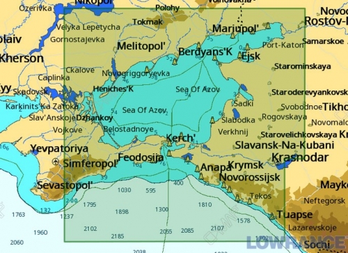КАРТА C-MAP Азовское море и восточная часть Черного моря