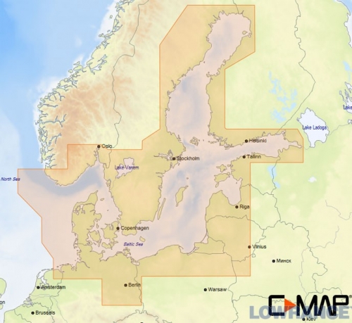 КАРТА C-MAP Балтийское море и Дания