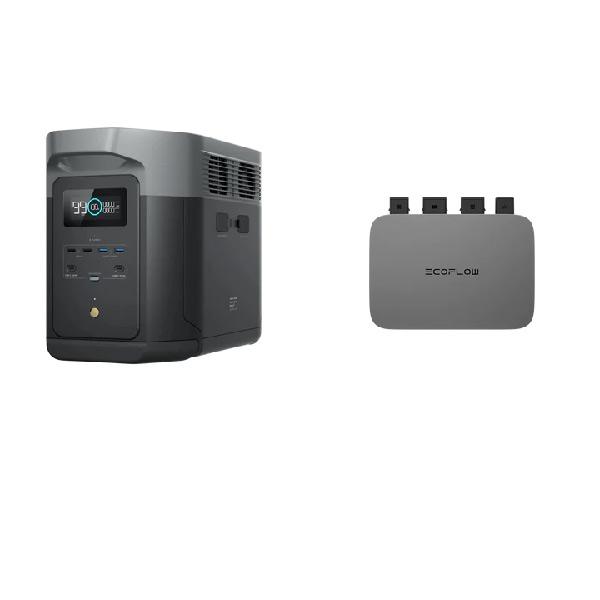 Комплект EcoFlow DELTA 2 Max + микроинвертор EcoFlow PowerStream 600 Вт