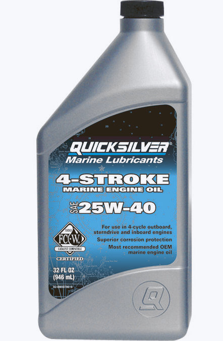 Quicksilver моторное масло 4-cycle 25W40 mineral oil