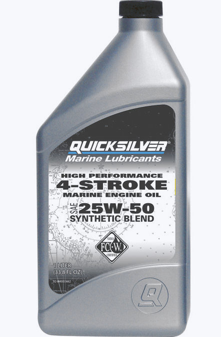 Quicksilver моторное масло 4-cycle 25W50 synthetic blend oil