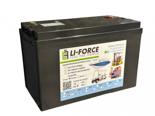 Аккумуляторная батарея Li-Force 24В 90Ач LiFePO4, 8S6P