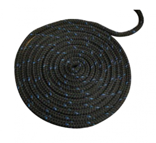 Полипропиленовый канат якорный буксирно-швартовный Attwood двойное плетение черный 3/8" 4.5м