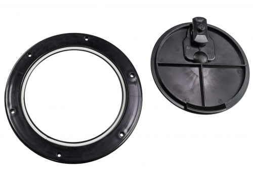 Лючок палубный 190 мм, черный Osculati