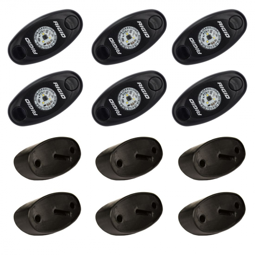 Светодиодный фонарь RIGID Rock Light Kit Cиний цвет свечения (6 модулей)