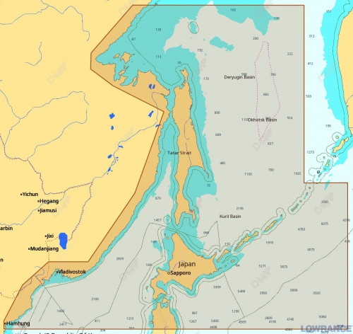 КАРТА C-MAP Остров Хоккайдо и остров Сахалин