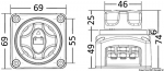 Размыкатель массы Osculati (выключатель АКБ) с извлекаемым ключом, 300А
