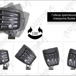 Светодиодная фара Aurora ALO-2-P4T w/o wire