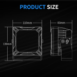 Cветодиодная фара дальнего света Aurora ALO-W-4-C27T3