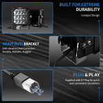 Cветодиодная фара дальнего света Aurora ALO-W-4-C27T3