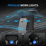 Cветодиодная фара дальнего света Aurora ALO-W-4-C27T3