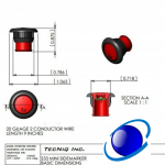Светодиодный фонарь врезной S33 Steady Burn TecNiq янтарный
